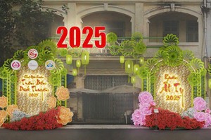 主办方提供的2025 乙已年“岸上船下”春花市设计图一景。