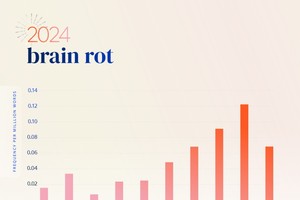 “脑腐”一词在过去1年使用频率激增230%。