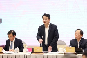 计划与投资部副部长陈国方（中）在会上发言。（图：VGP）