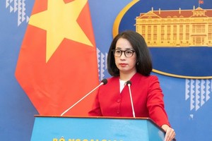 外交部发言人范秋姮。（图：阮龙）