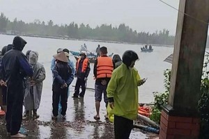 渡船被沉没现场。