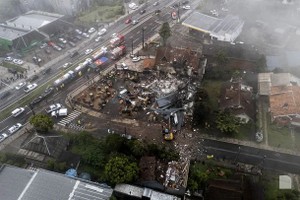 坠机事故现场。（图：互联网）