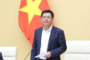 工商部长阮鸿延在会议上发言。（图：工商部）