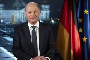 德国总理在上月三十一日晚发表新年致辞。（图：Getty Images）