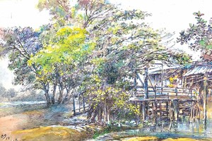 陆金书画作品欣赏