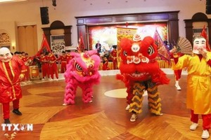 在老越侨欢喜迎新春