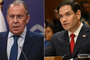 俄罗斯外长拉夫罗夫（左图）与美国国务卿鲁比奥（右图）通电话。（示意图：互联网）