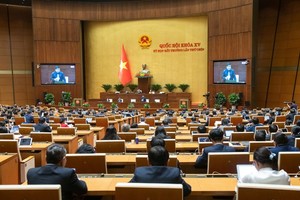 第十五届国会第九次非常会议现场。（图：国会）