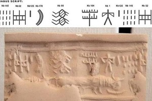 大多印度河文字由约5个符号或记号组成。（图：互联网）