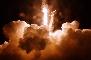 当地时间3月10日下午，在美国加州范登堡太空军基地，“猎鹰9”号运载火箭携带空间望远镜“SPHEREx”发射升空。（韩联社/美国航空航天局供图）