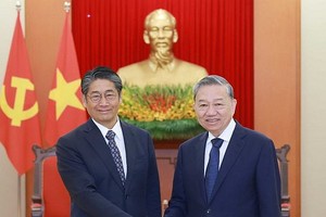 苏林总书记接见日本驻越南大使