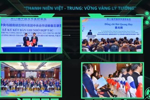 100名中国青年代表即将赴越南参加越中青年友好会见活动