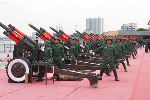 白腾码头礼炮阵地。（图：吴平）