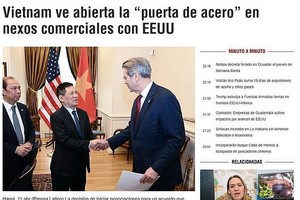 拉美媒体称越南打开对美贸易关系中“钢铁之门”