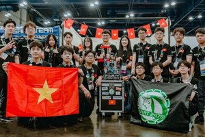越南队在全球最大机器人比赛中获得亚军