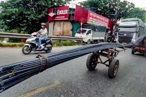 河内严查超载超长自制车辆