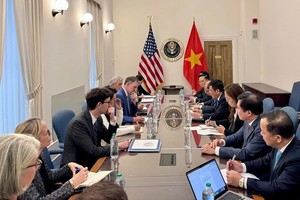 越美双边对等贸易协定第二轮谈判在美国首都华盛顿哥伦比亚特区举行。（图：越通社）