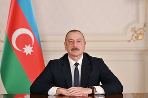 阿塞拜疆总统伊利哈姆‧阿利耶夫。（图：阿新社）