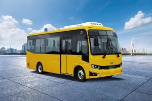 金龙电动巴士在韩国投入使用