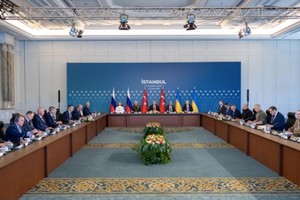 俄乌代表在土耳其会晤现场。（图：互联网）