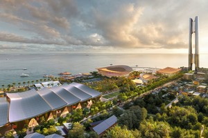 2027 年 APEC 会议的多功能综合体透视图。（图：越通社）