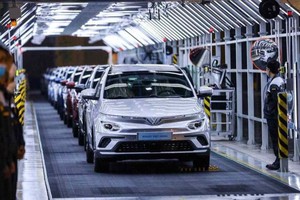 Vingroup集团电动汽车厂一隅。（图：Vingroup）