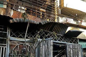 7月6日夜晚，本市富寿和坊独立公寓A座发生火警，造成8人死亡。图为火势熄灭后的现场。（图：CTV）