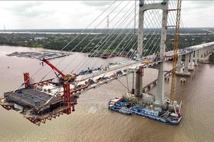 迪庙二桥投建项目。（图：越通社）