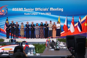 东盟高官合影。（图：越通社）