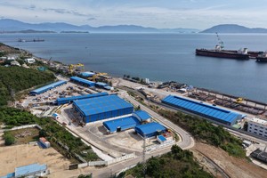 从高空俯瞰庆和省云峰经济区一隅。（图：越通社）