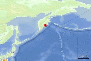 俄罗斯远东堪察加半岛附近海域20日接连发生强震，引发海啸预警。（图：互联网）