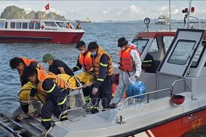 遇难者遗体被送往医院进行身份确认。（图：越通社）