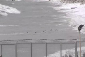 至少54名未成年人和约30名成年人近日从摩洛哥以游泳方式偷渡至西班牙飞地休达。（图：互联网）