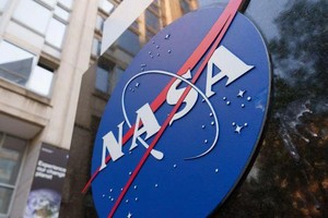 NASA办公楼外标志。
