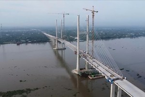 迪庙二桥投建项目一隅。（图：VNExpress）