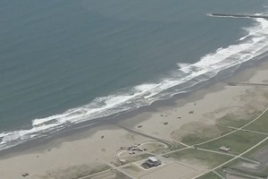 海啸于日本当地时间7月30日10时30分左右抵达日本北海道。（图：互联网）