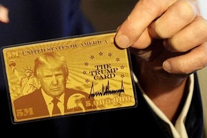 早在今年2月，特朗普就宣布将推出定价500万美元的移民“金卡”。（图：AP）