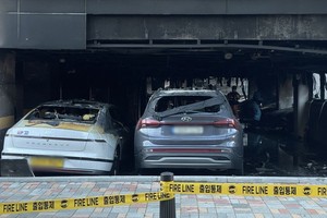 韩国首尔一公寓发生火灾。（图：互联网）