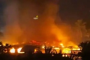 火警现场。（图：India Express)