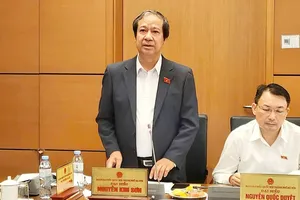 Bộ trưởng Bộ GD-ĐT Nguyễn Kim Sơn. Ảnh: PHAN THẢO