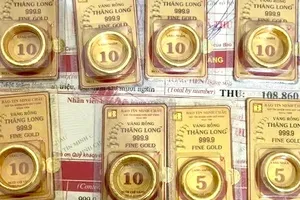 Giá vàng trong nước sáng cuối tuần tăng 1 triệu đồng/lượng