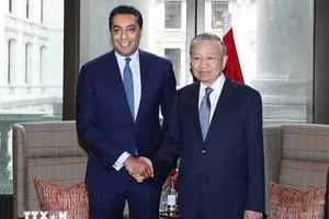 Tổng Bí thư Tô Lâm tiếp ông Saif Malik, Tổng giám đốc kiêm Giám đốc Khối Khách hàng Doanh nghiệp và Đầu tư, Ngân hàng Standard Charter tại Vương quốc Anh. Ảnh: TTXVN