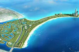 Phối cảnh tổng thể Khu đô thị du lịch lấn biển Cần Giờ
