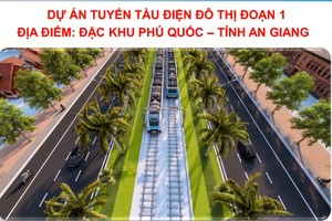 富国即将投建的电车线路配景图。