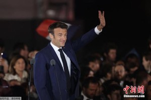 资料图：法国总统马克龙。