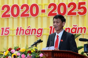 Đồng chí Lâm Văn Mẫn, đắc cử Bí thư Tỉnh ủy Sóc Trăng, nhiệm kỳ 2020-2025. Ảnh: TUẤN QUANG