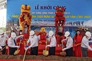 Sóc Trăng khởi công 2 cầu giao thông hơn 300 tỷ đồng