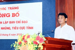 Đồng chí Lâm Văn Mẫn làm Trưởng Ban chỉ đạo phòng, chống tham nhũng, tiêu cực tỉnh Sóc Trăng. Ảnh: TUẤN QUANG