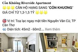 Quảng cáo, rao bán chung cư “ảo” trên mạng, 1 tổ chức và 2 cá nhân bị phạt 55 triệu đồng 