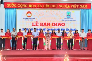 Sóc Trăng: Tiếp tục bàn giao 120 căn nhà cho hộ nghèo